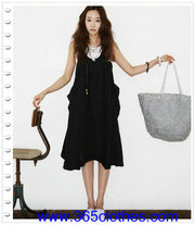 Korean-fashion-individuality-designed-pockets-sleeveless-dress